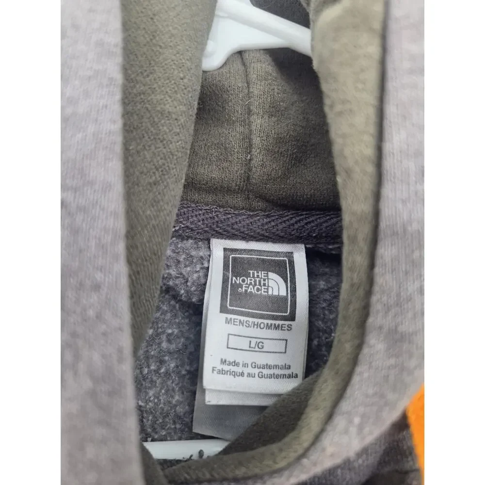 The North Face Mens Hoodie Sweatshirt Large Gray Pullover Graphic Logo READ